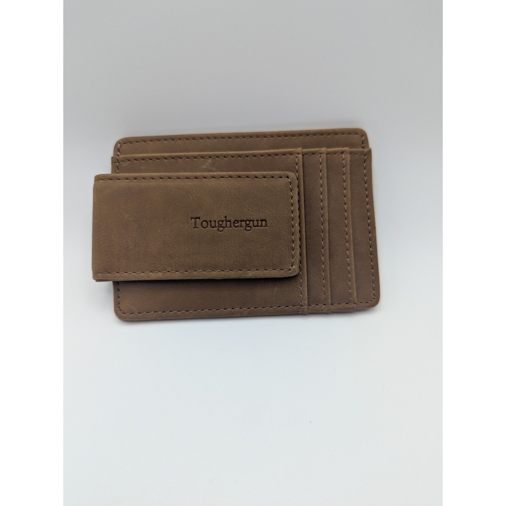 Toughergun Leather Clip Wallet‎ Brown